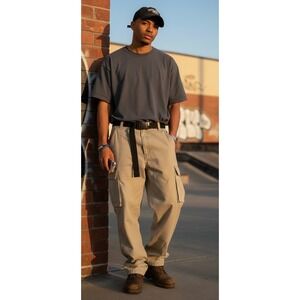 Y2K Plugg Cargo Baggy Pants Skater Streetwear‎ Wide Leg Grunge Size 32x34